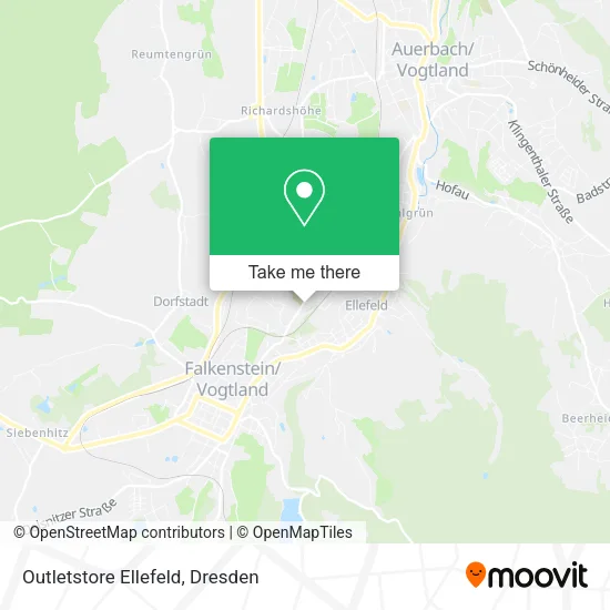 Карта Outletstore Ellefeld