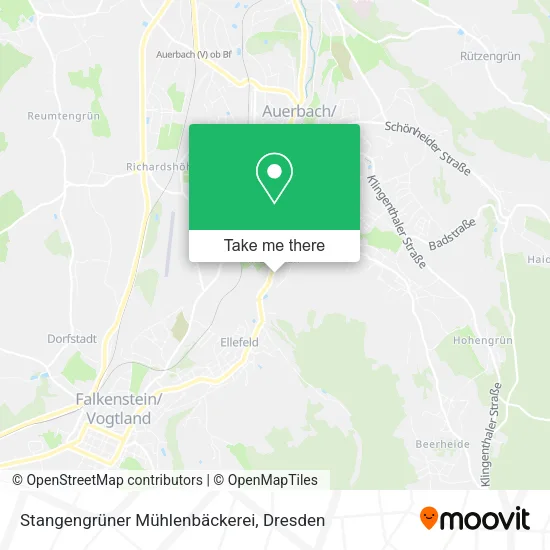 Карта Stangengrüner Mühlenbäckerei