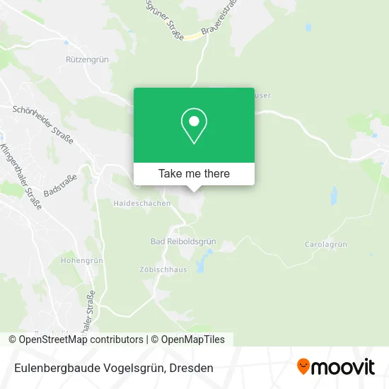 Карта Eulenbergbaude Vogelsgrün