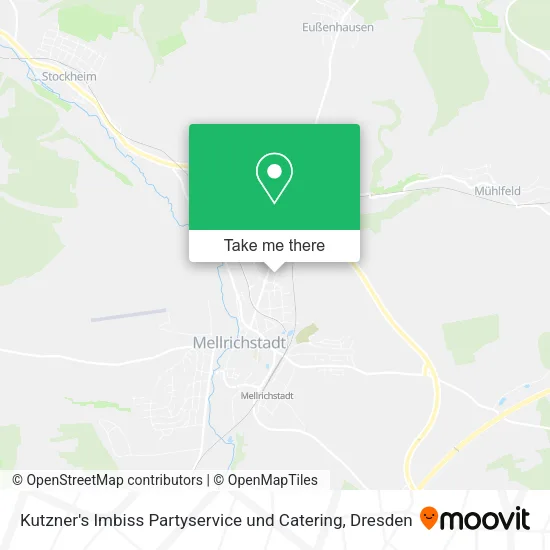 Карта Kutzner's Imbiss Partyservice und Catering