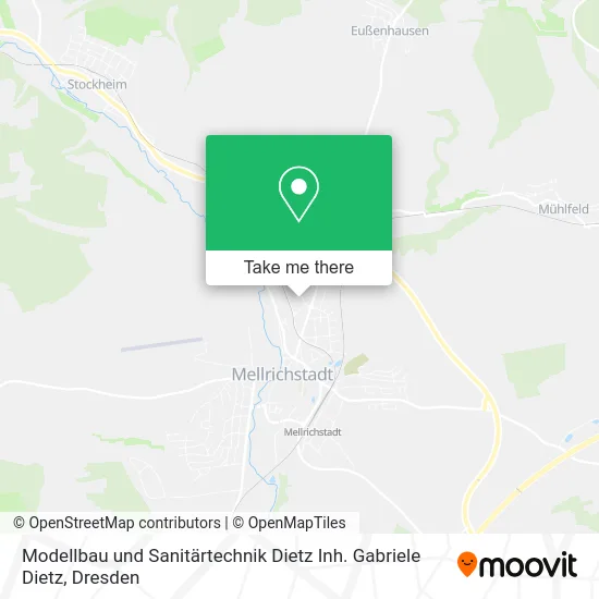 Карта Modellbau und Sanitärtechnik Dietz Inh. Gabriele Dietz