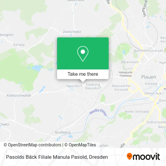 Карта Pasolds Bäck Filiale Manula Pasold