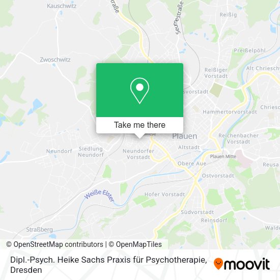 Карта Dipl.-Psych. Heike Sachs Praxis für Psychotherapie