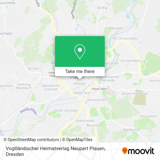 Карта Vogtländischer Heimatverlag Neupert Plauen
