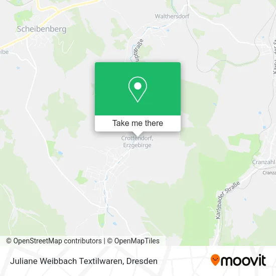 Карта Juliane Weibbach Textilwaren