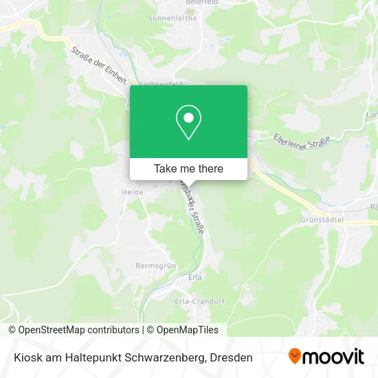 Карта Kiosk am Haltepunkt Schwarzenberg