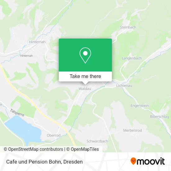 Карта Cafe und Pension Bohn