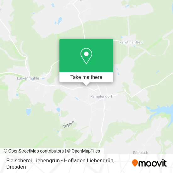 Карта Fleischerei Liebengrün - Hofladen Liebengrün