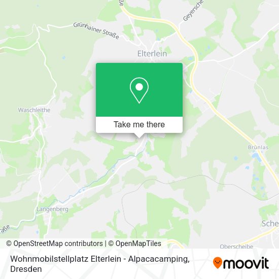 Карта Wohnmobilstellplatz Elterlein - Alpacacamping