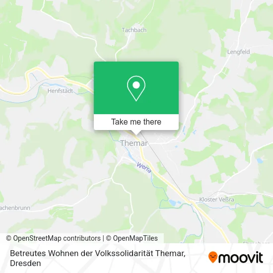 Карта Betreutes Wohnen der Volkssolidarität Themar
