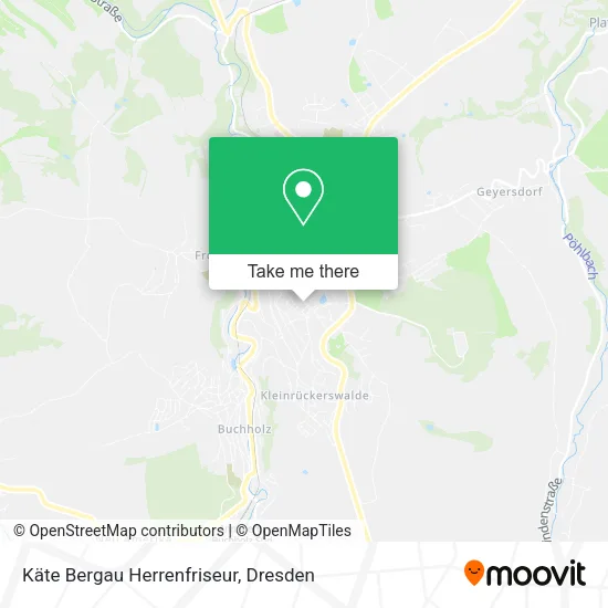 Карта Käte Bergau Herrenfriseur
