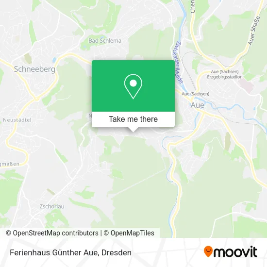 Ferienhaus Günther Aue map