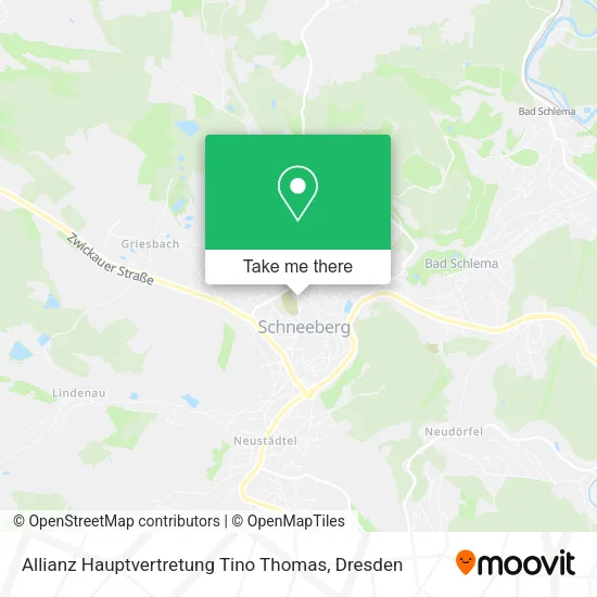 Карта Allianz Hauptvertretung Tino Thomas