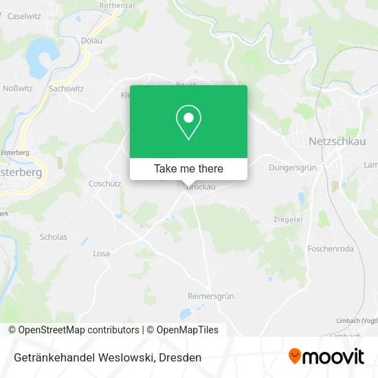 Карта Getränkehandel Weslowski
