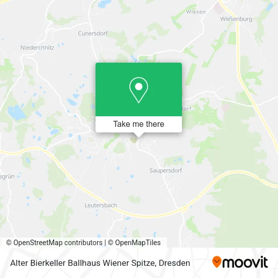 Карта Alter Bierkeller Ballhaus Wiener Spitze