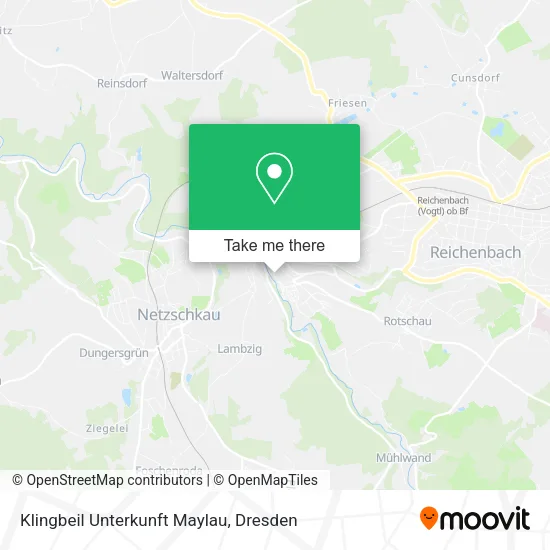 Карта Klingbeil Unterkunft Maylau