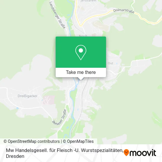 Карта Mw Handelsgesell. für Fleisch -U. Wurstspezialitäten