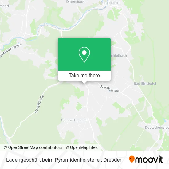 Карта Ladengeschäft beim Pyramidenhersteller