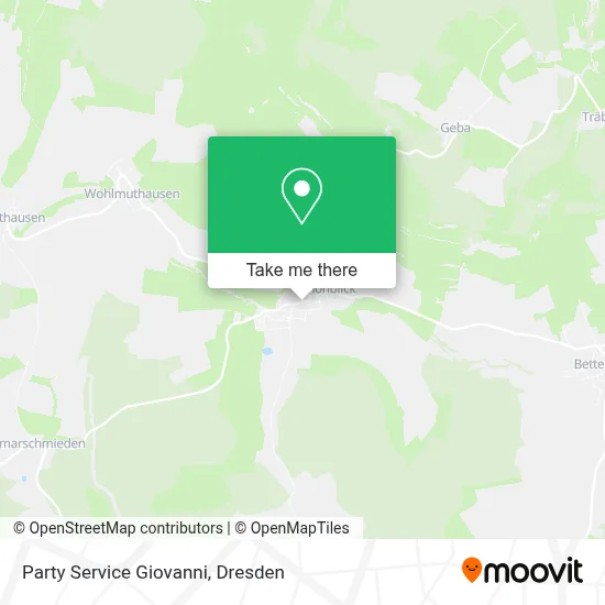 Party Service Giovanni map