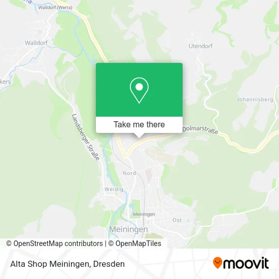 Карта Alta Shop Meiningen