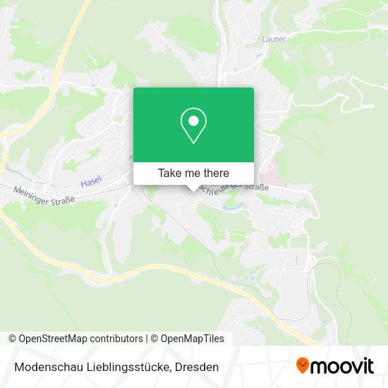 Карта Modenschau Lieblingsstücke