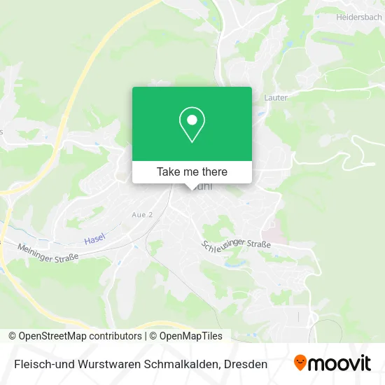 Карта Fleisch-und Wurstwaren Schmalkalden