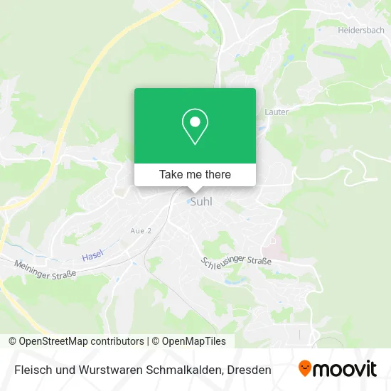 Карта Fleisch und Wurstwaren Schmalkalden