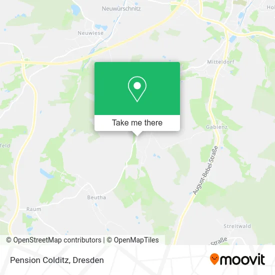 Pension Colditz map