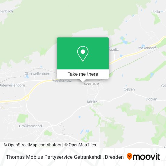 Карта Thomas Mobius Partyservice Getrankehdl.