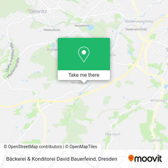 Карта Bäckerei & Konditorei David Bauerfeind
