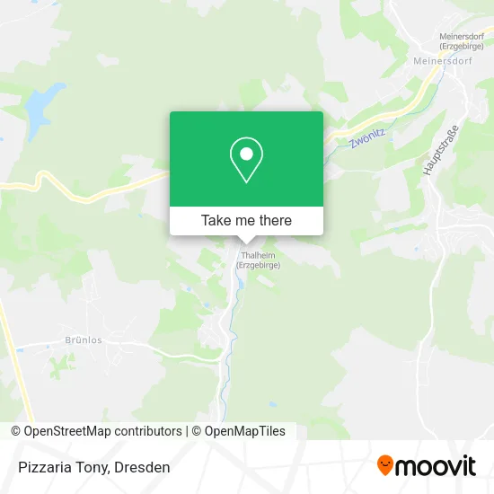 Карта Pizzaria Tony
