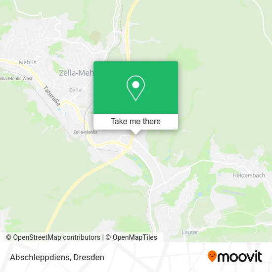 Карта Abschleppdiens