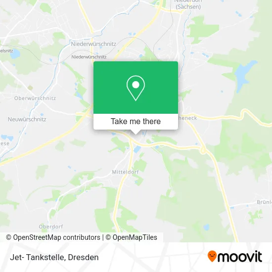 Карта Jet- Tankstelle