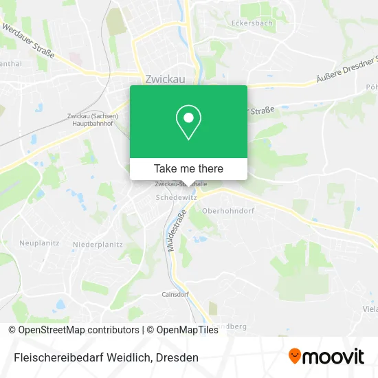 Карта Fleischereibedarf Weidlich