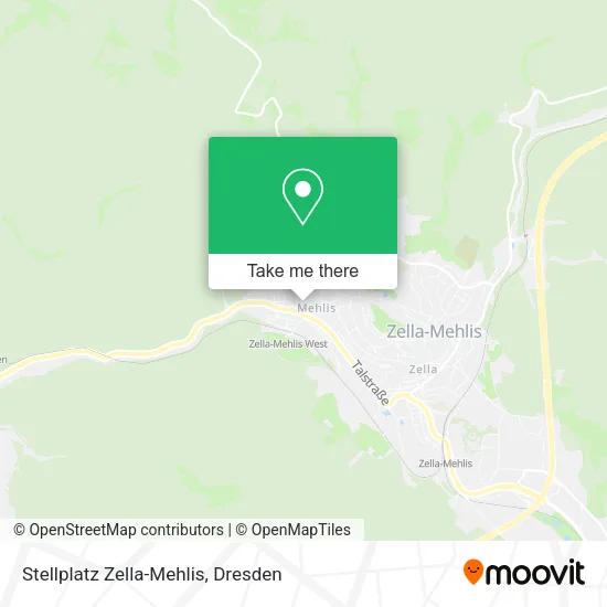 Карта Stellplatz Zella-Mehlis