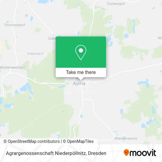 Карта Agrargenossenschaft Niederpöllnitz