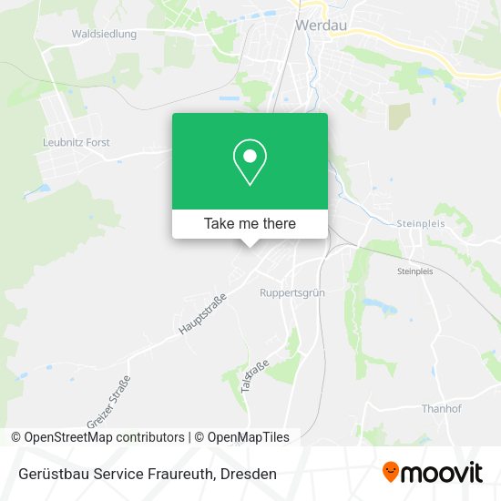 Карта Gerüstbau Service Fraureuth