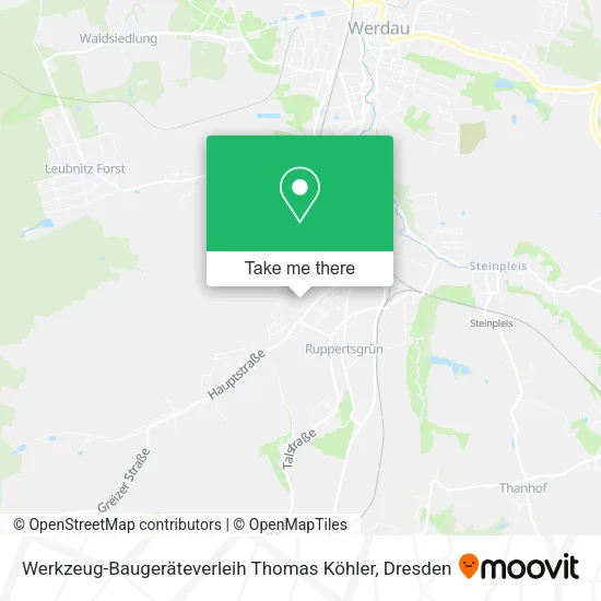 Карта Werkzeug-Baugeräteverleih Thomas Köhler