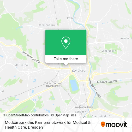 Карта Medcareer - das Karrierenetzwerk für Medical & Health Care