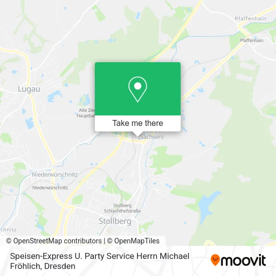 Карта Speisen-Express U. Party Service Herrn Michael Fröhlich