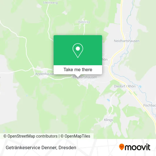 Карта Getränkeservice Denner