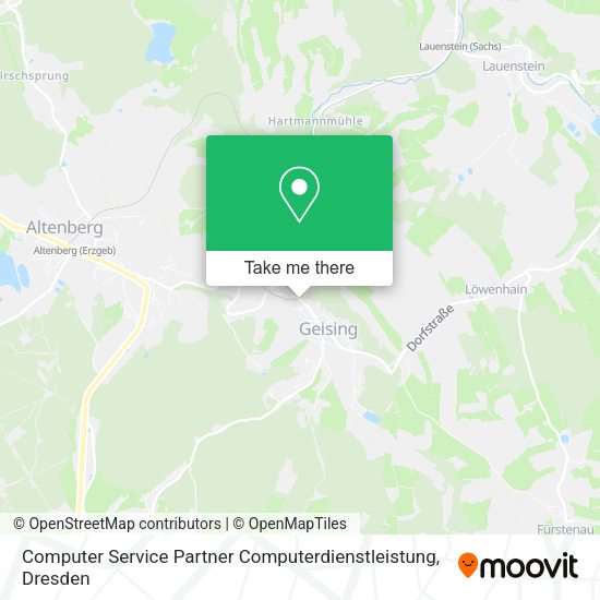 Карта Computer Service Partner Computerdienstleistung