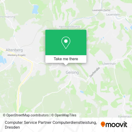 Карта Computer Service Partner Computerdienstleistung