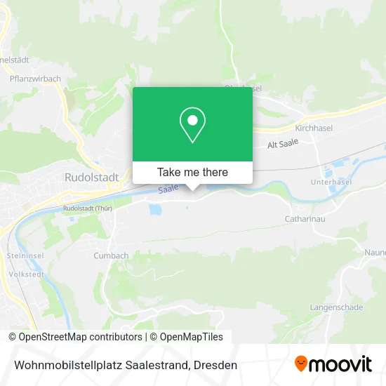 Карта Wohnmobilstellplatz Saalestrand