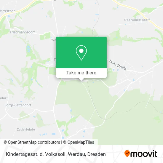 Карта Kindertagesst. d. Volkssoli. Werdau