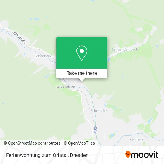 Карта Ferienwohnung zum Orlatal
