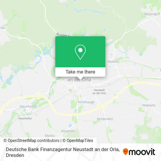 Карта Deutsche Bank Finanzagentur Neustadt an der Orla