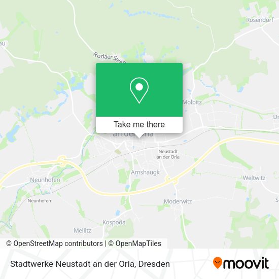 Карта Stadtwerke Neustadt an der Orla