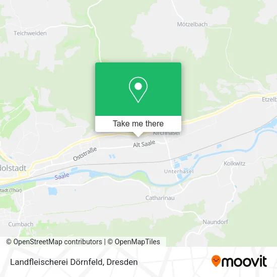 Карта Landfleischerei Dörnfeld
