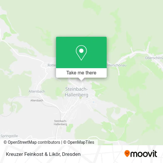 Карта Kreuzer Feinkost & Likör